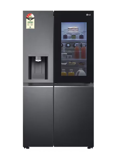 LG InstaView side-by-side refrigerator with glass door – Beautiful Homes