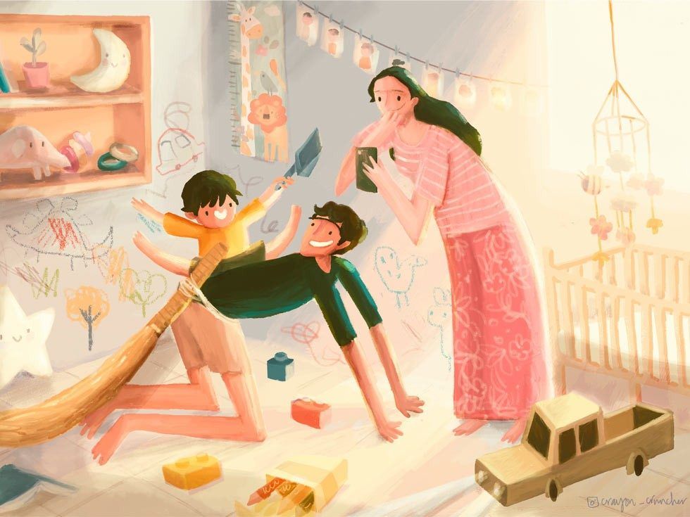 Illustrated nursery scene imagined during lockdown – Beautiful Homes