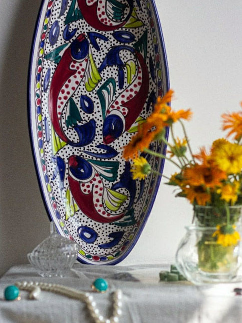 Decorative ceramic plate with flowers – Beautiful Homes