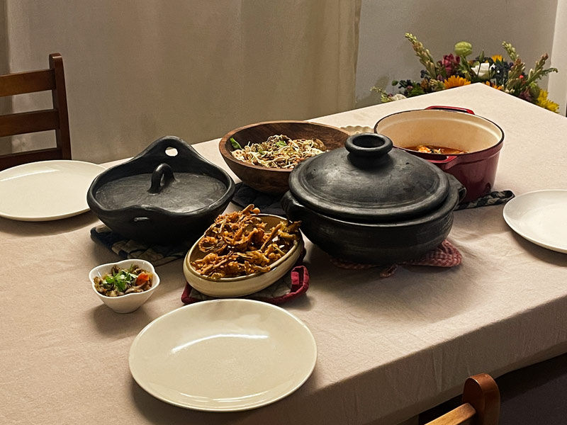 Homestyle dinner spread on table – Beautiful Homes