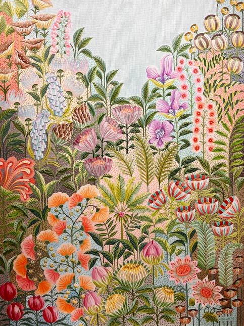 Nidhi Mariam Jacob floral artwork - Beautiful Homes