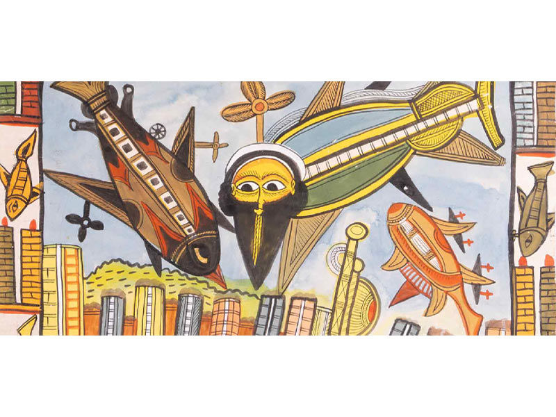 Pattachitra artwork reminiscent of Jamini Roy – Beautiful Homes
