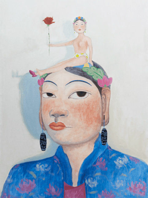 Artwork by Pem Lham at Pristine Contemporary – Beautiful Homes