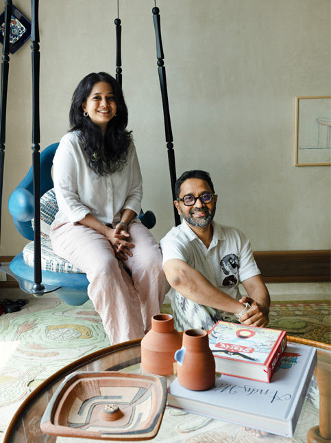 Huzefa and Tasneem Rangwala at their warm playful Byculla home - Beautiful Homes