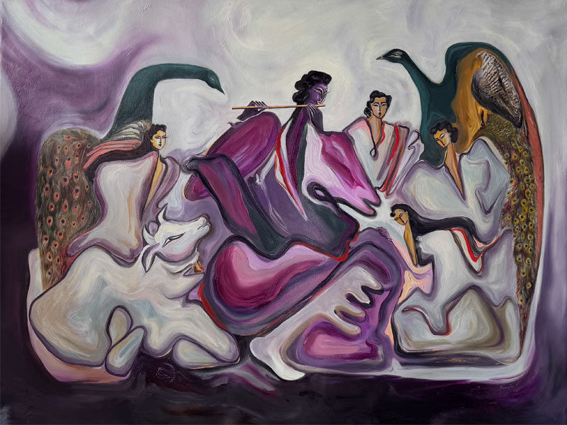 Raasleela by fine artist Prannjali V – Beautiful Homes
