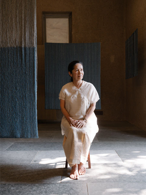 Chiaki Maki textile artist and founder of Ganga Maki studio - Beautiful Homes