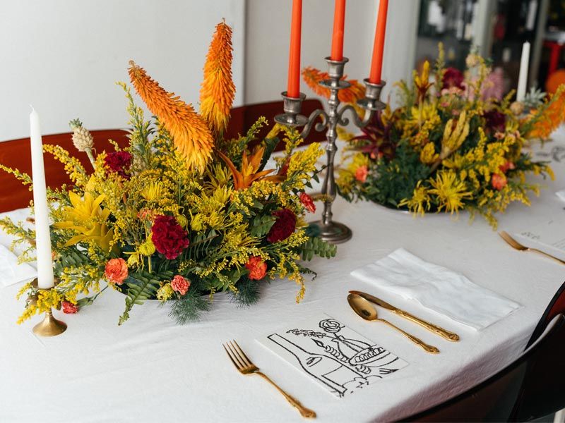 Sculptural fresh and dried flower arrangements styled by Jayati Jain – Beautiful Homes