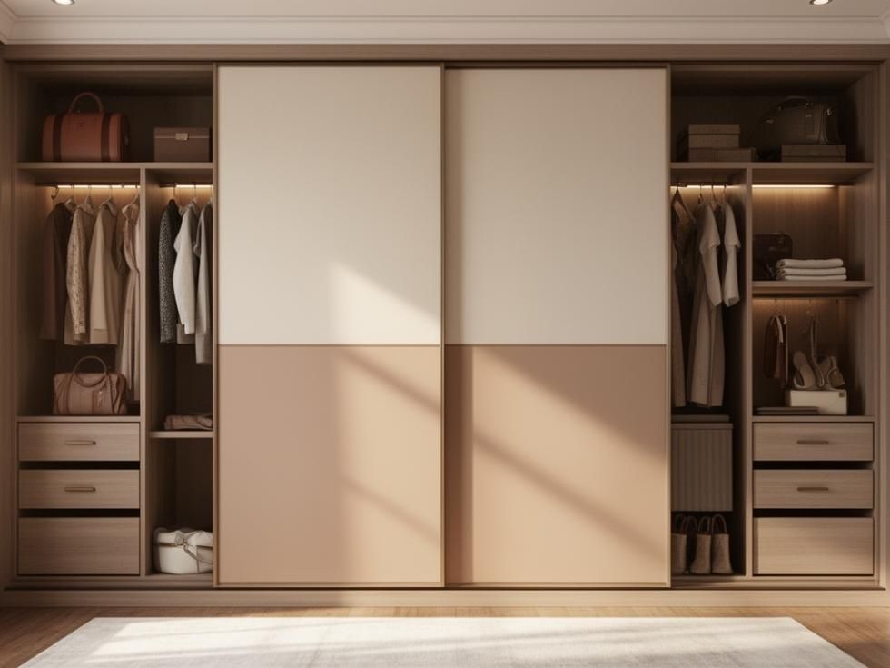 Modern two door wardrobe designs - Beautiful Homes