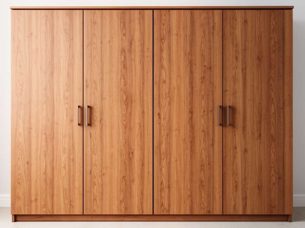 Modern laminate 4 door wardrobe design - Beautiful Homes