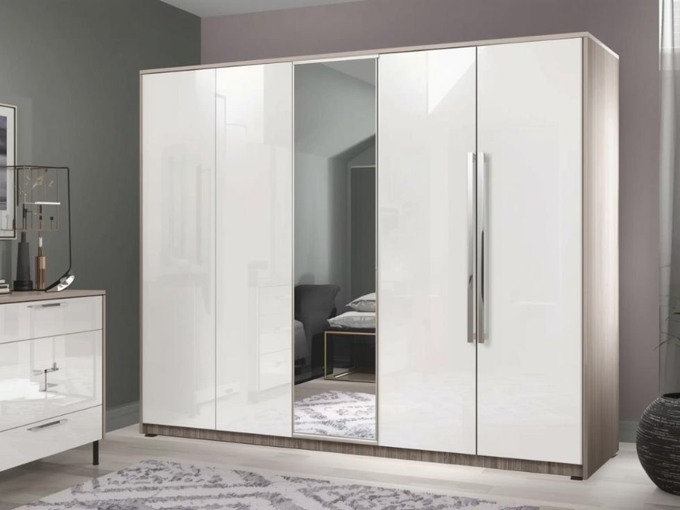 Contemporary custom 5 door wardrobe design - Beautiful Homes