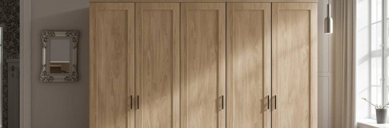 Contemporary 5 door wardrobe design - Beautiful Homes