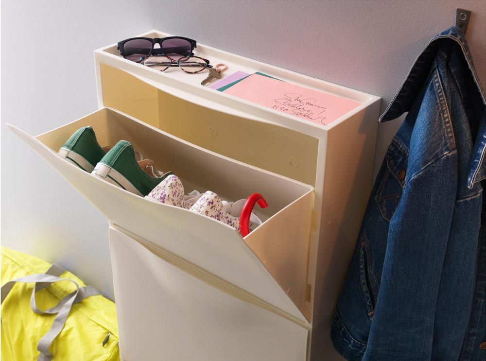 Interior design ideas for a shoe rack with small house entrance - Beautiful Homes