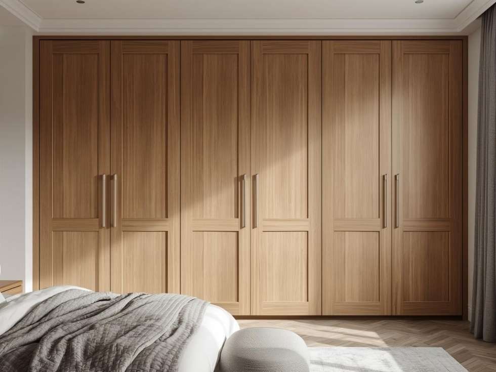 Contemporary custom 6 door wardrobe design - Beautiful Homes