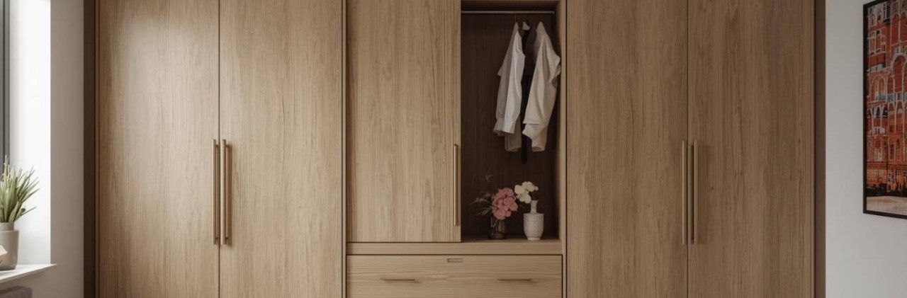 Contemporary 6 door wardrobe design - Beautiful Homes
