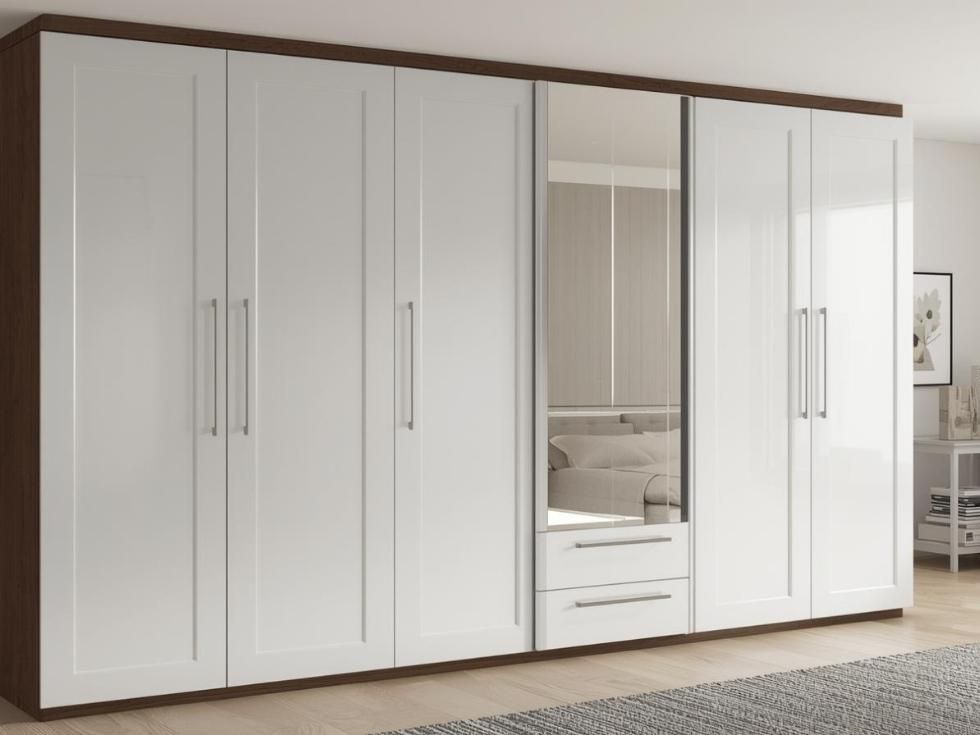 Contemporary sliding 6 door wardrobe design - Beautiful Homes