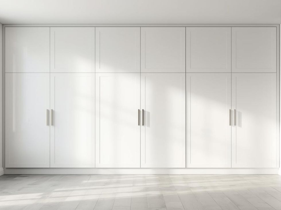 Contemporary space saving six door wardrobe design - Beautiful Homes