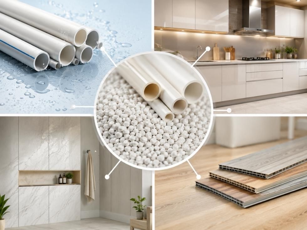 Contemporary PVC kitchen cabinets - Beautiful Homes