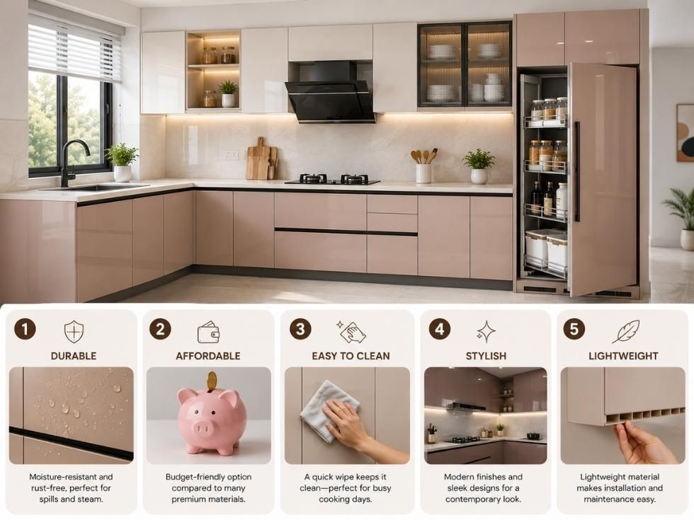 Contemporary pvc kitchen design - Beautiful Homes