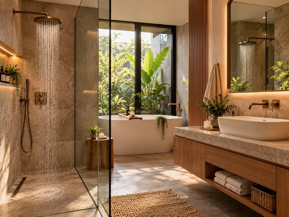 Contemporary latest bathroom fittings - Beautiful Homes