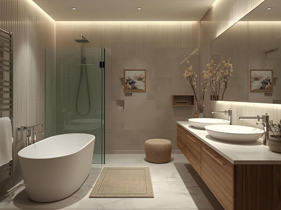 Modern bathroom makeover cost - Beautiful Homes