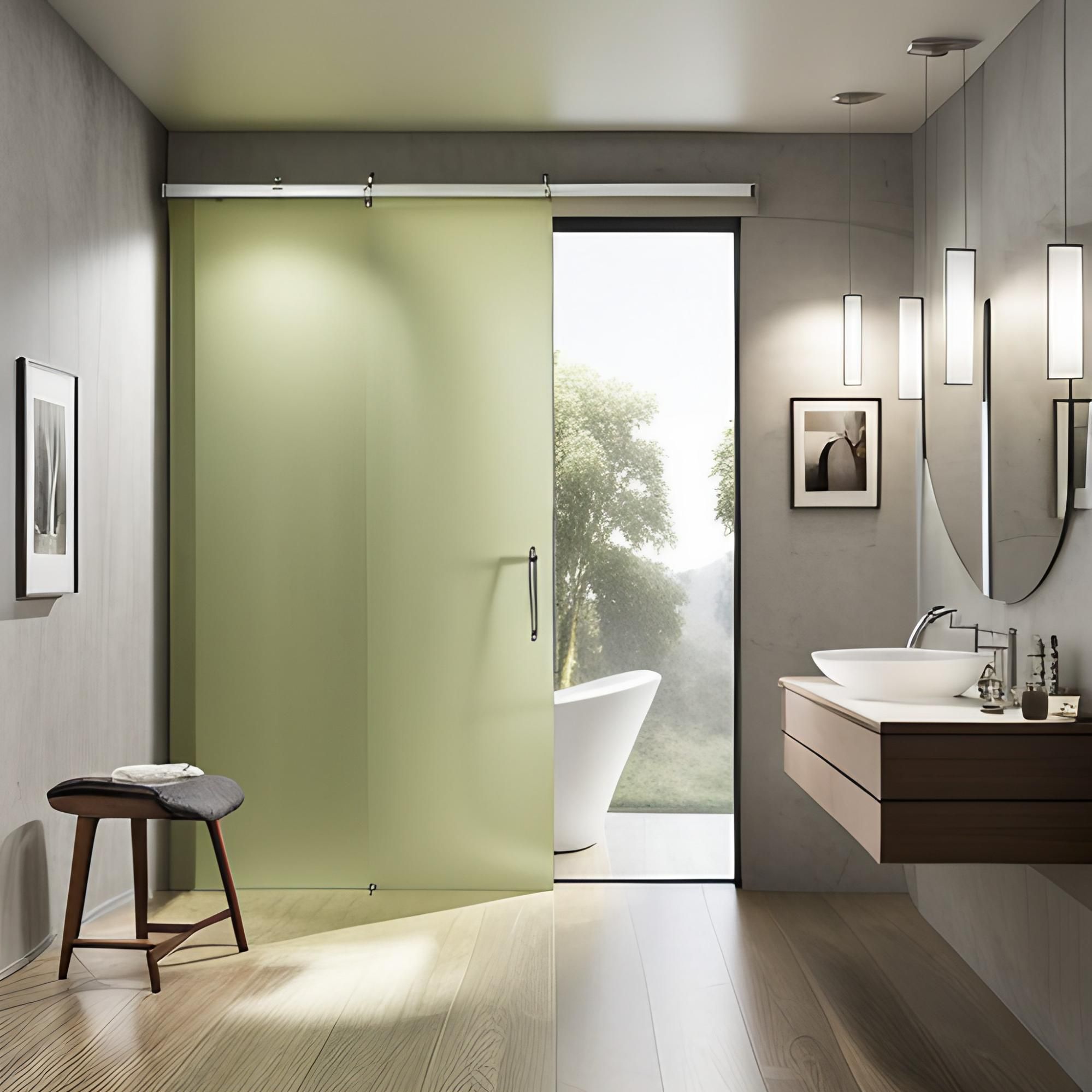 Bathroom sliding door ideas - Beautiful Homes