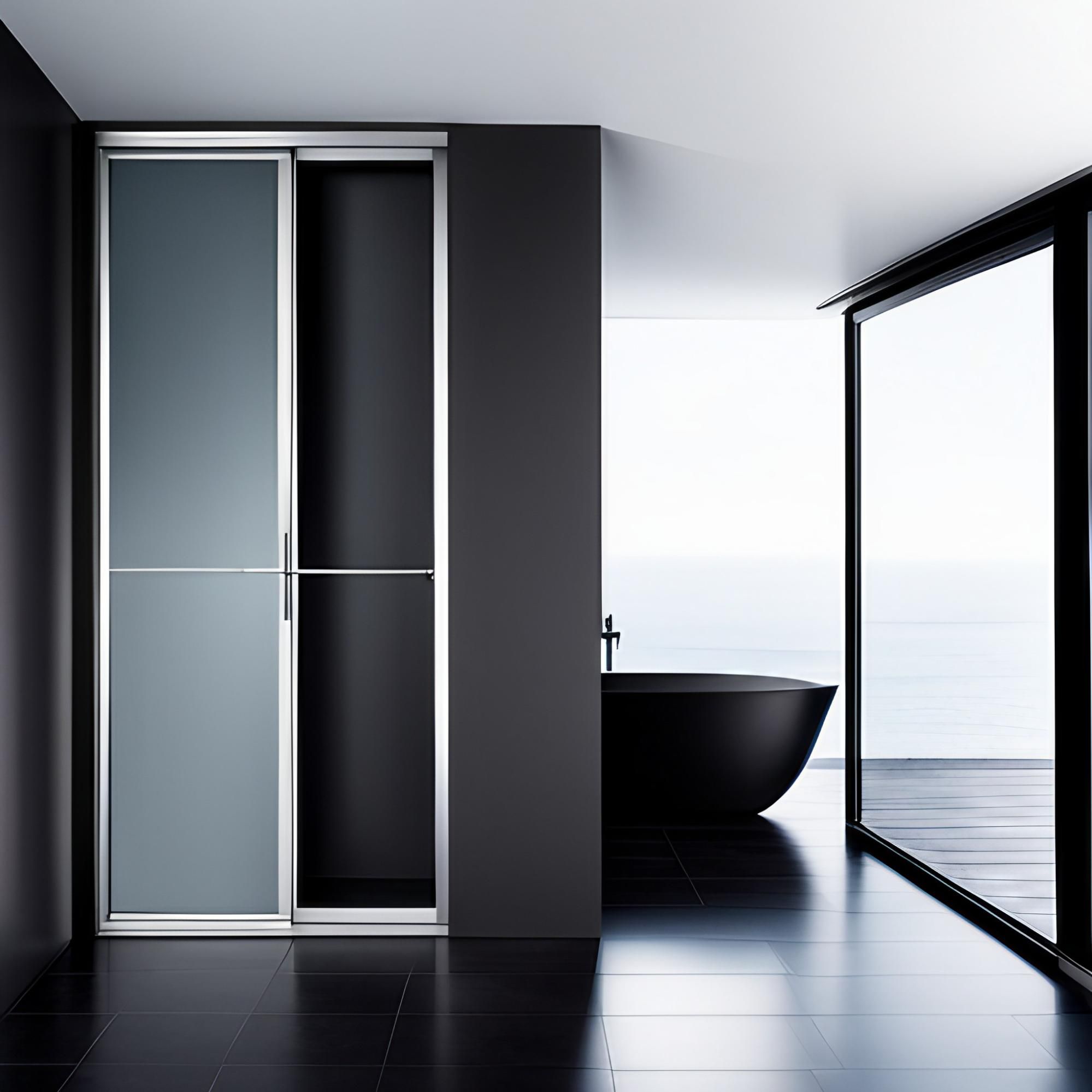 Sliding door for bathroom with bathtub - Beautiful Homes