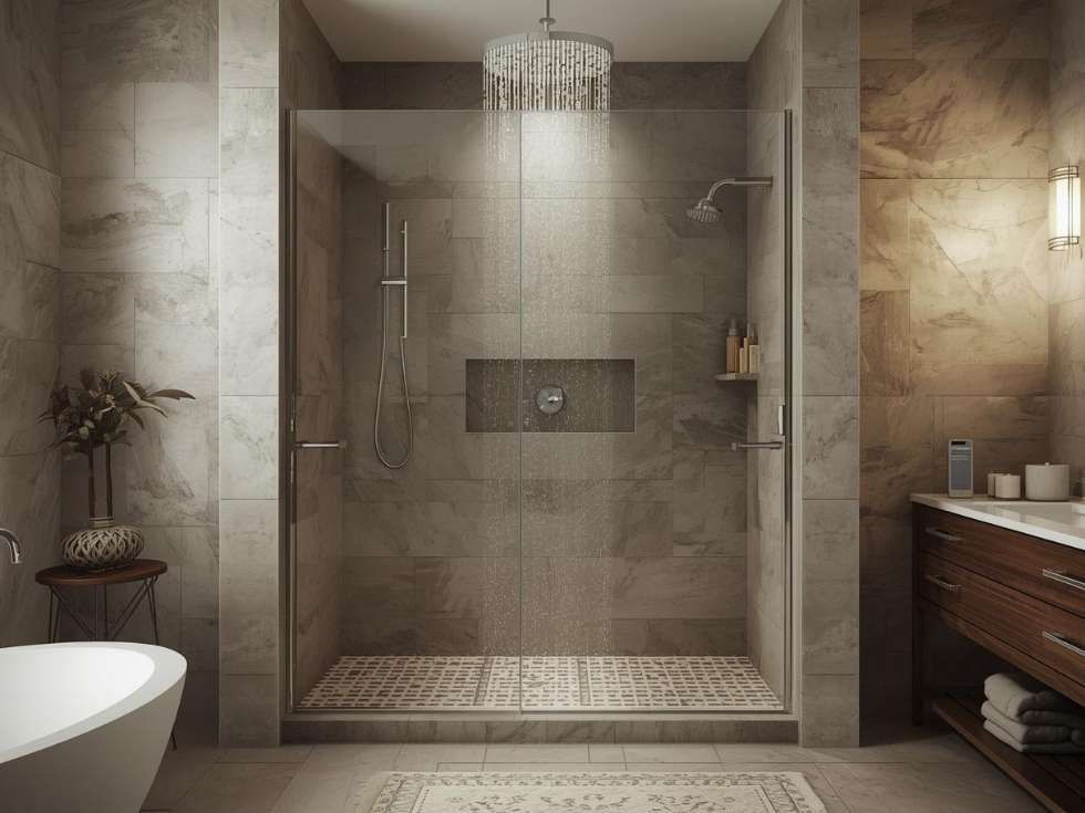 Contemporary bathroom shower enclosures - Beautiful Homes