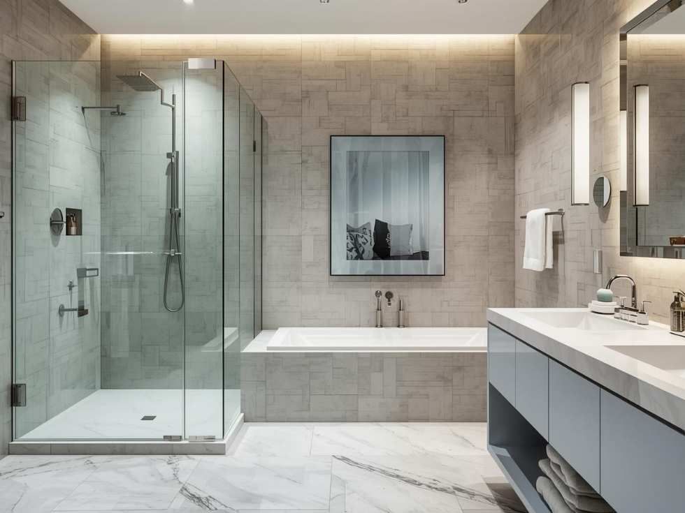Contemporary bathroom shower enclosures - Beautiful Homes