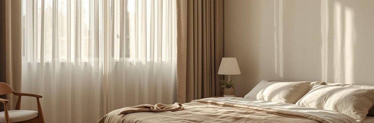 Modern bedroom window curtain design - Beautiful Homes