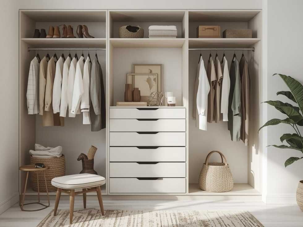 Contemporary capsule wardrobe ideas for small rooms - Beautiful Homes