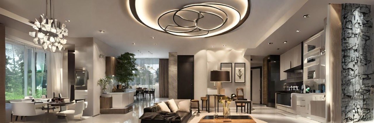 Circular ceiling light - Beautiful Homes