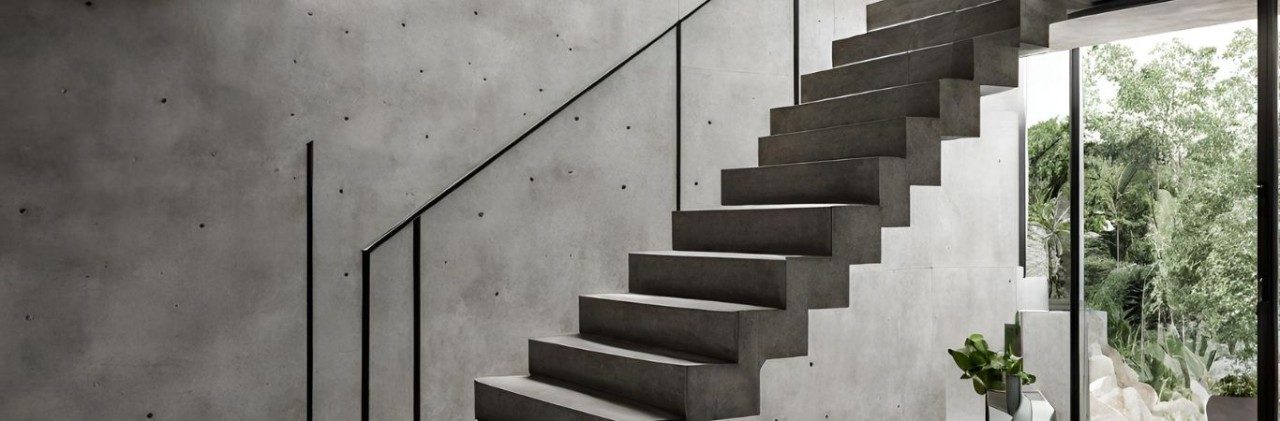 Concrete Stair Design - Beautiful Homes