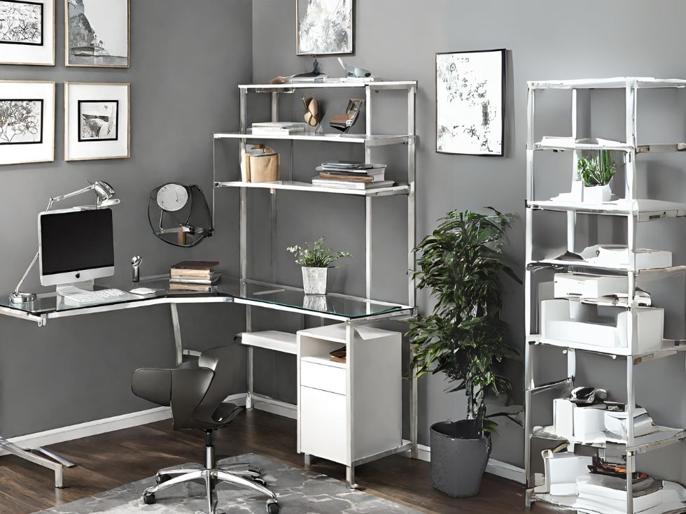 Glass Study Table - Beautiful Homes