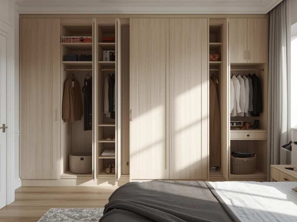 Contemporary corner wardrobes design - Beautiful Homes