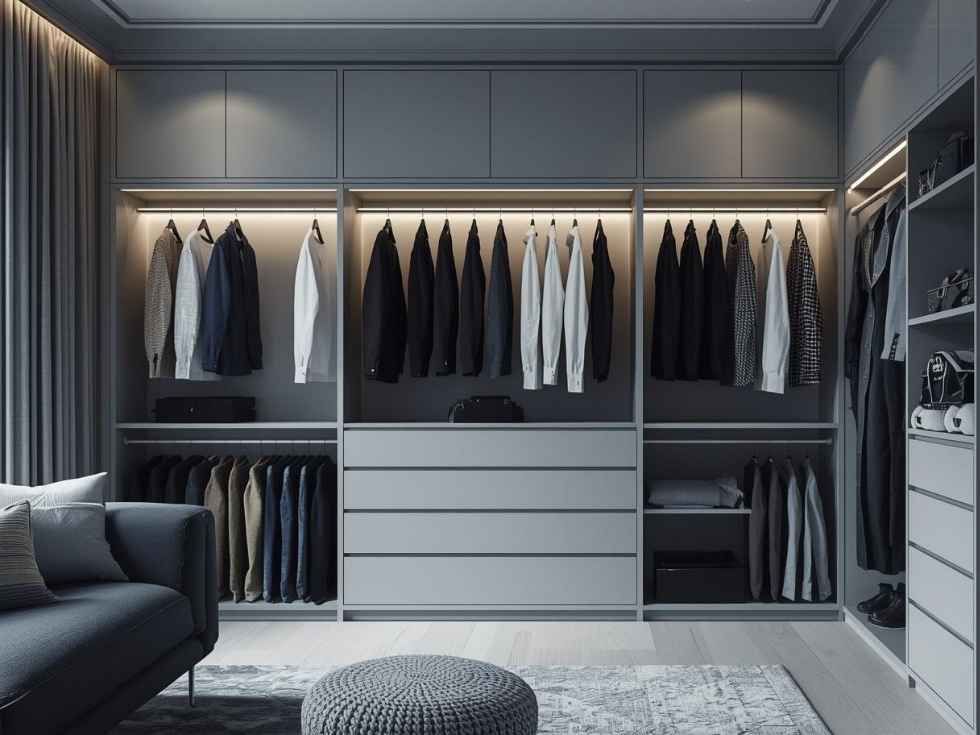 Contemporary corner wardrobes design - Beautiful Homes