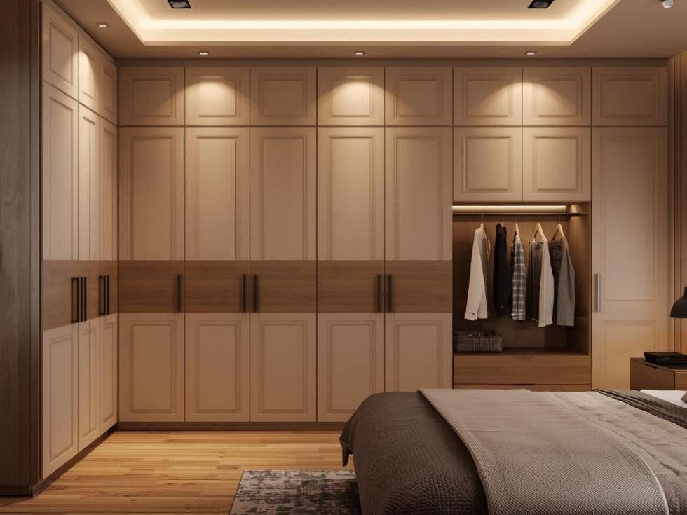 Contemporary corner wardrobes design - Beautiful Homes
