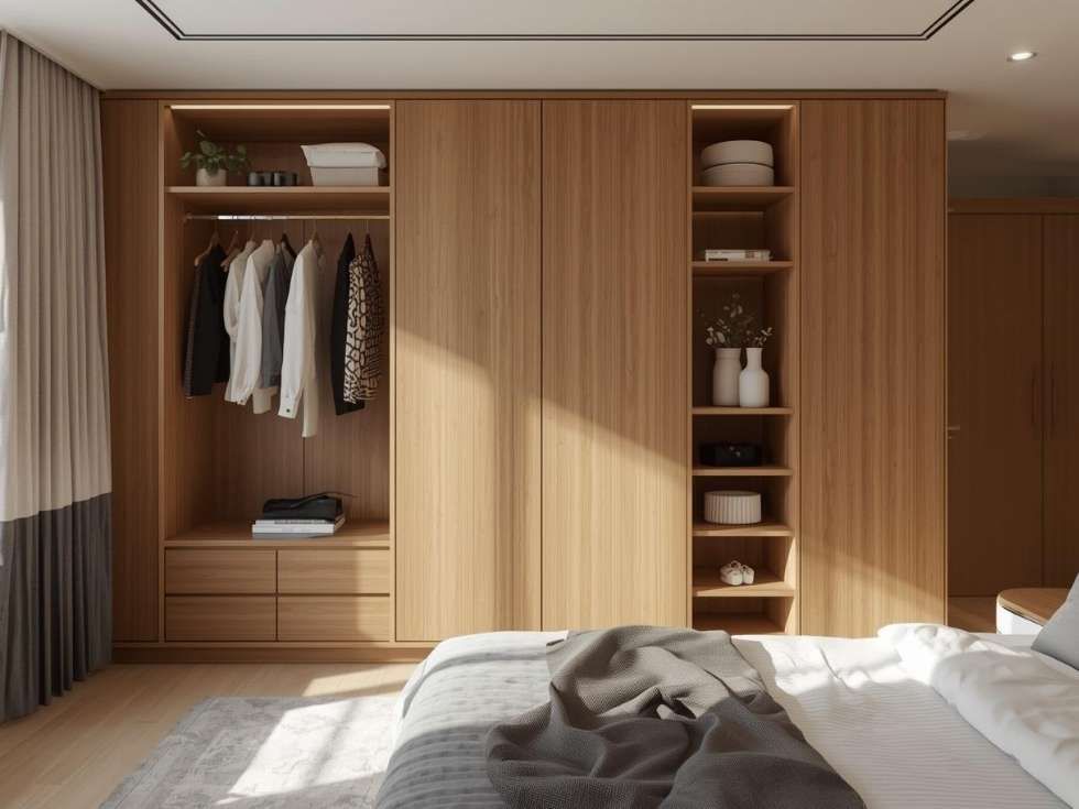 Contemporary corner wardrobes design - Beautiful Homes