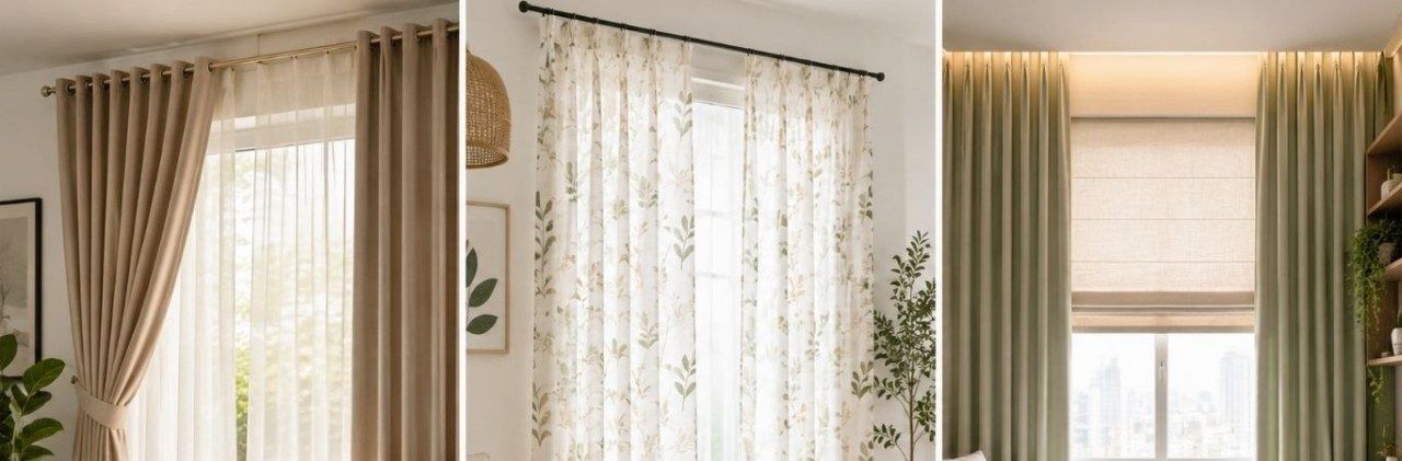Contemporary curtains for living room - Beautiful Homes