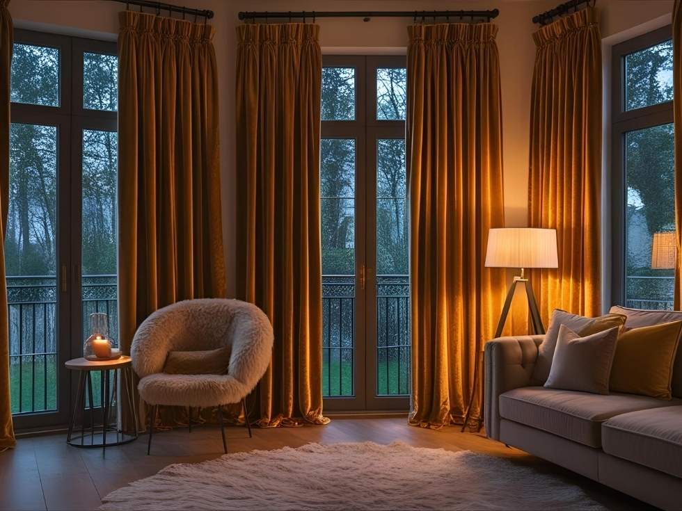 Bedroom window curtain dimensions - Beautiful Homes