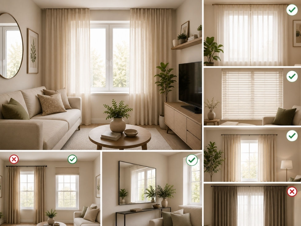 Contemporary blinds and curtains - Beautiful Homes