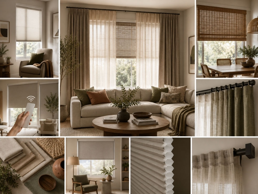 Contemporary window coverings - Beautiful Homes