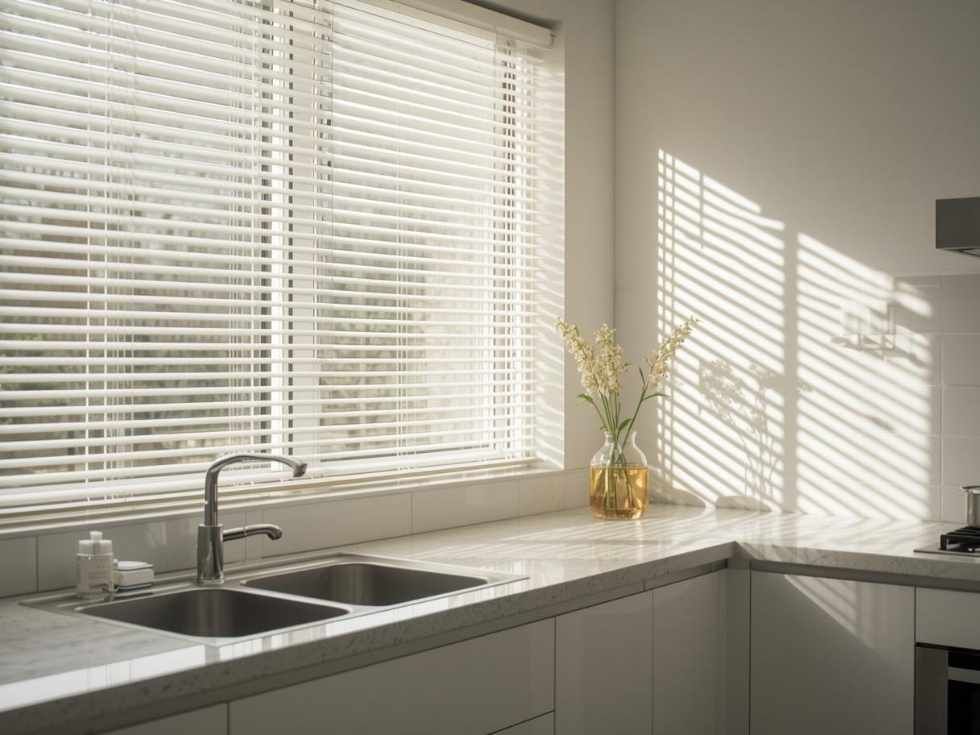 Contemporary window blinds for kitchen - Beautiful Homes