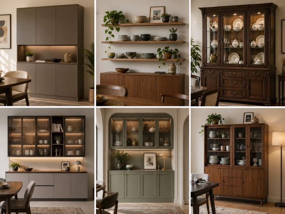 Contemporary crockery unit designs - Beautiful Homes