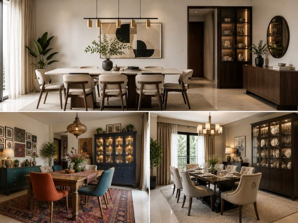 Contemporary dining room décor - Beautiful Homes