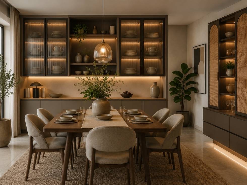 Contemporary crockery unit design ideas - Beautiful Homes