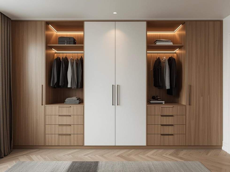 Contemporary bedroom wardrobe - Beautiful Homes