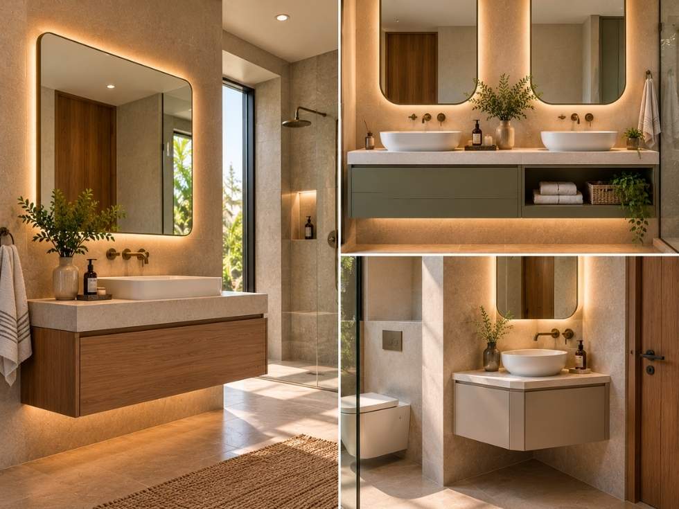 Contemporary bathroom vanities design - Beautiful Homes