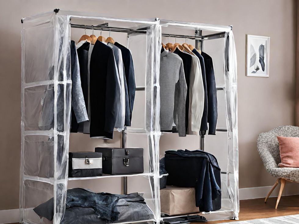 Clear Folding Wardrobe - Beautiful Homes