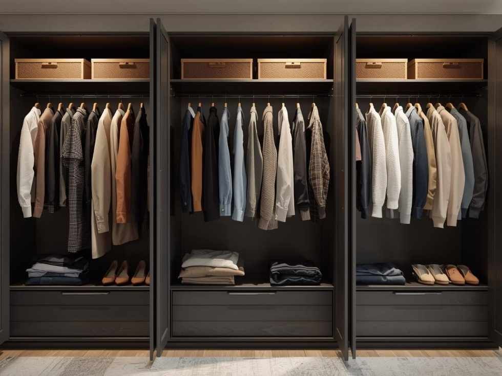 Contemporary foldable wardrobe for clothes- Beautiful Homes