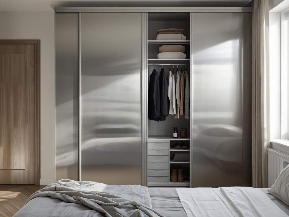 Contemporary stainless steel foldable cupboard for clothes - Beautiful Homes
